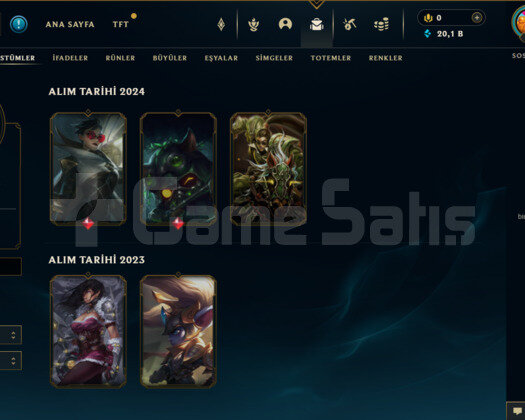 TR ZÜMRÜT 3  / 5 SKIN 40 ŞAMP / NO BAN / 20K BE