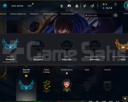 LOL PLAT SMURF HESAP TEMİZ YÜKSEK WR MMR