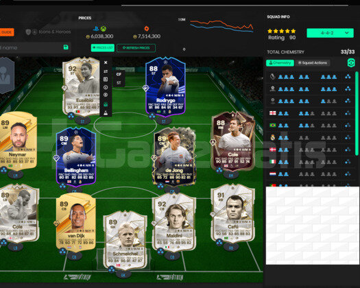 PC! 7.5M DEĞERİNDE META BOL İCONLU KADRO 600K COİN