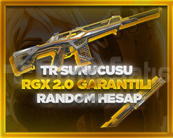 TR SUNUCU RGX 2.0 GARANTİLİ MVİP RANDOM HESAP
