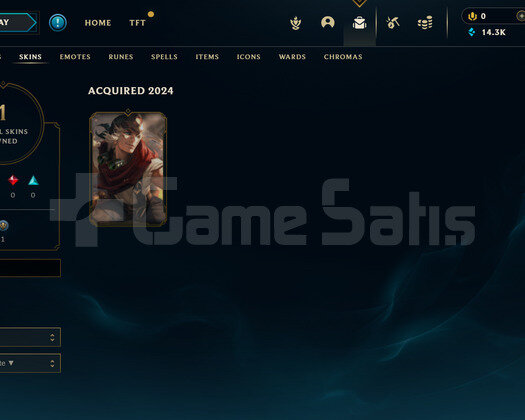 TR Unranked | 1 Kostüm - 14K Mö | LoL Hesap