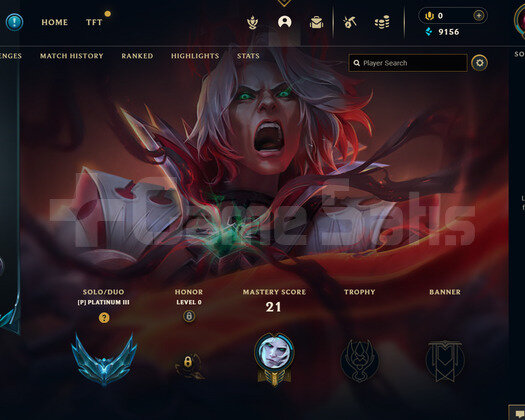 TR Plat 3 | 7 Kostüm - 10K Mö | LoL Hesap