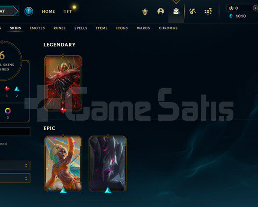 TR Plat 4 | 6 Kostüm - 33 Hero | LoL Hesap