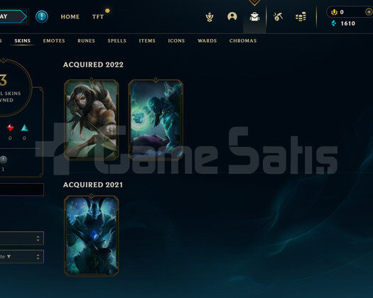 EUW Unranked | 3 Kostüm - 23 Hero | LoL Hesap