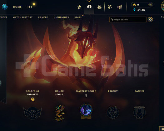 EUW Unranked | 1 Kostüm - 34K Mö | LoL Hesap