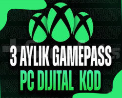 3 Aylık PC Gamepass Kod + Garanti