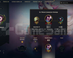 38 SEVİYE 35 KARAKTER 2020 KURULUM YASUO MAİN ACC