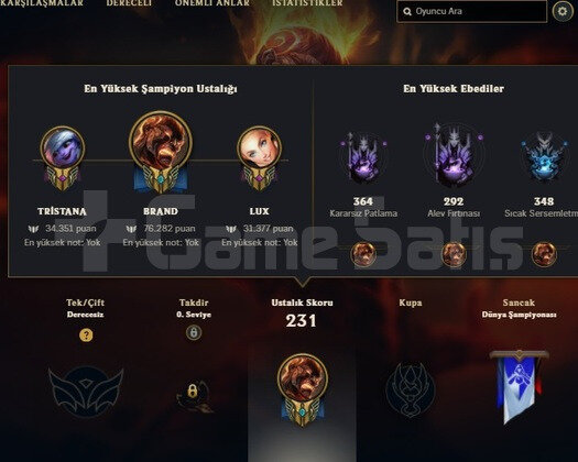 Westte 126 Lv Unranked hesap