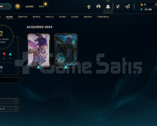 TR Plat 2 | 2 Kostüm - 15K Mö | LoL Hesap