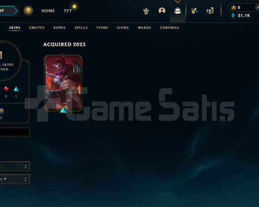 TR Silver 2 | 1 Kostüm - 21K Mö | LoL Hesap