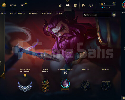 TR Silver 2 | 1 Kostüm - 21K Mö | LoL Hesap