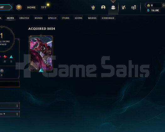 TR Gold 1 | 1 Kostüm - 16K Mö | LoL Hesap