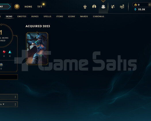 TR Gold 2 | 1 Kostüm - 22K Mö | LoL Hesap
