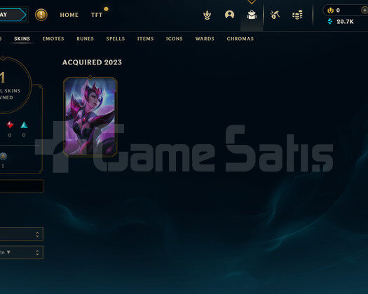 TR Unranked | 1 Kostüm - 20K Mö | LoL Hesap