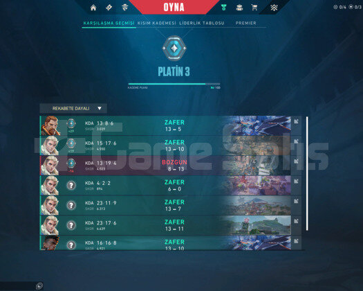 MAİL DEVİRLİ PLATİN 3 YÜKSEK MMR TEMİZ HESAP