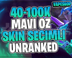 EUW +40K SKİN SEÇİLEBİLİR 30 LEVEL UNRANKED