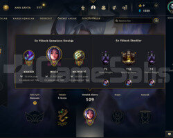 EUW 67 LEVEL HANDMADE SKİNLİ LOL HESABI