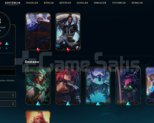 65 LEVEL 18 SKIN MAINLIK LOL HESABI