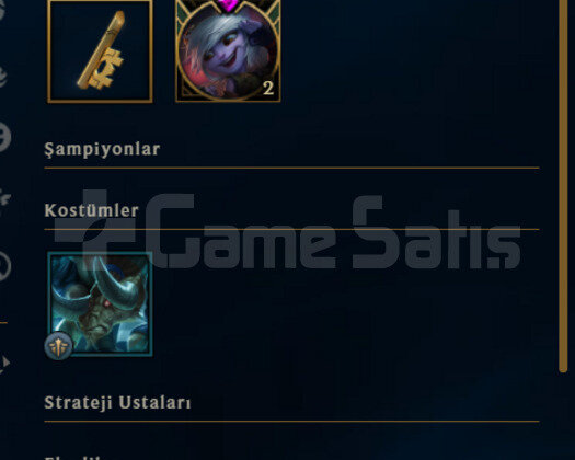 65 LEVEL 18 SKIN MAINLIK LOL HESABI