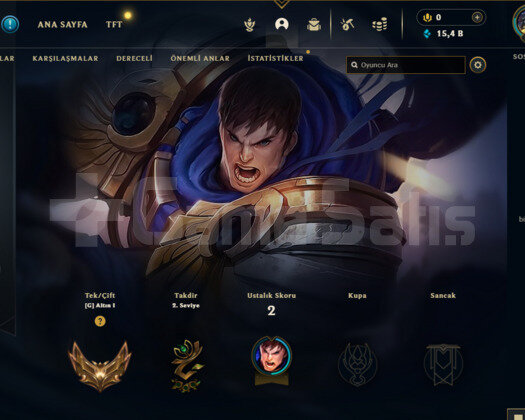 LOL GOLD 1 100 WR LOSE YOK SMURF ACC