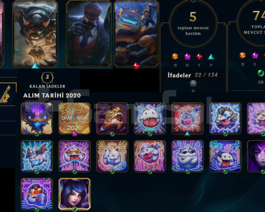 45 LEVEL HANDMADE LOL HESABI