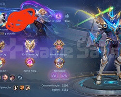 Gusion legends fanny ss epic +65 rate