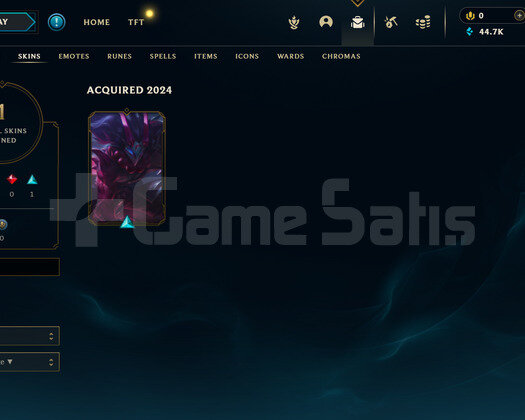EUW Gold 2 | 1 Kostüm - 44K Mö | LoL Hesap