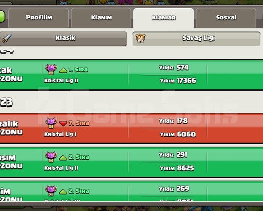 Clas Of Clans Özel İlan 1 M