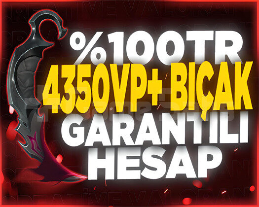 TR | 4350VP+ BIÇAK SKİN GARANTİLİ RANDOM MVİP+