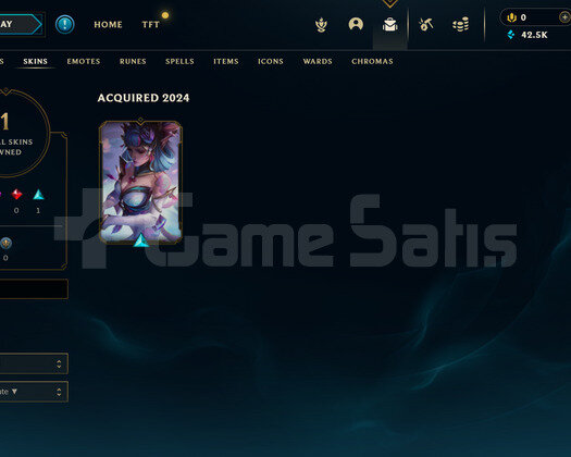 EUW Plat 4 | 1 Kostüm - 42K Mö | LoL Hesap