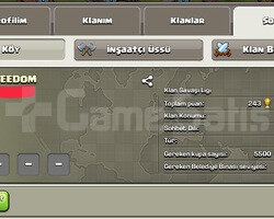 15 LEVEL FREEDOM KLANI BAŞKENT 9 HEMEN TESLİM
