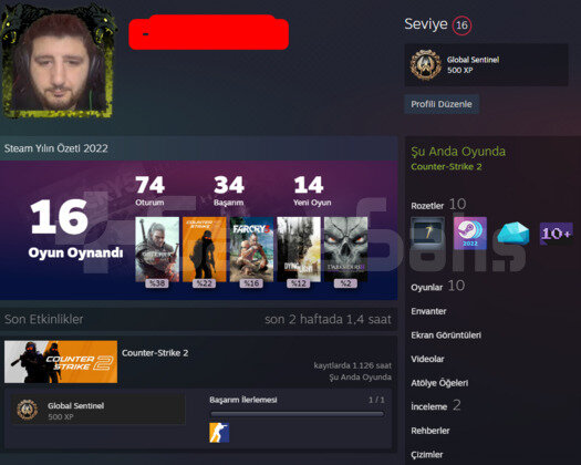 FACEIT KAYITSIZ 8 MADALYA CS SEÇKİN HESAP
