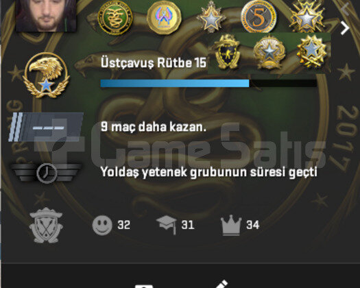 FACEIT KAYITSIZ 8 MADALYA CS SEÇKİN HESAP