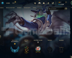 EUW Plat 4 | 1 Kostüm - 21K Mö | LoL Hesap