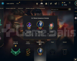 TR RANK 1 KİNDRED 95 WİNRATE LOL HESABI