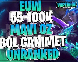 EUW +55K MAVİ ÖZ 30 LEVEL UNRANKED