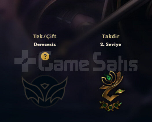 TR / 1 YILLIK / UNRANKED HESAP