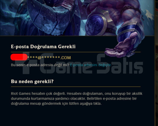 MAİL ONAYSIZ 2013 KURULUM LOL HESABI