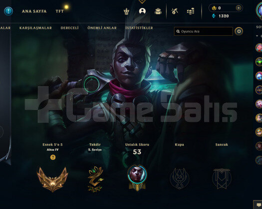 LOL GOLD 4 SMÜRFLÜK FRESH HESAP MAİL DEVREDİLECEK!