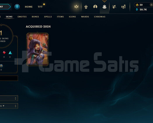 TR Gold 1 | 1 Kostüm - 28K Mö | LoL Hesap