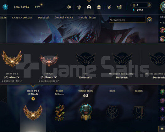 HANDMADE TEMİZ 30 LVL LOL HESABI