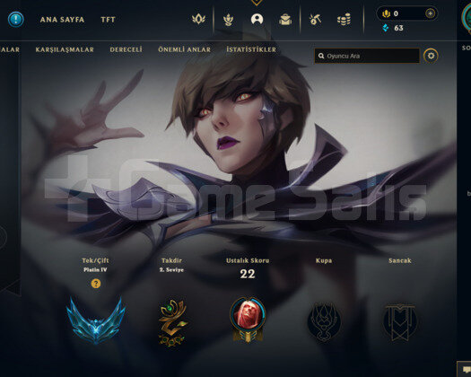 LOL PLAT 4 FRESH MAİL DEĞİŞEN HESAP!!