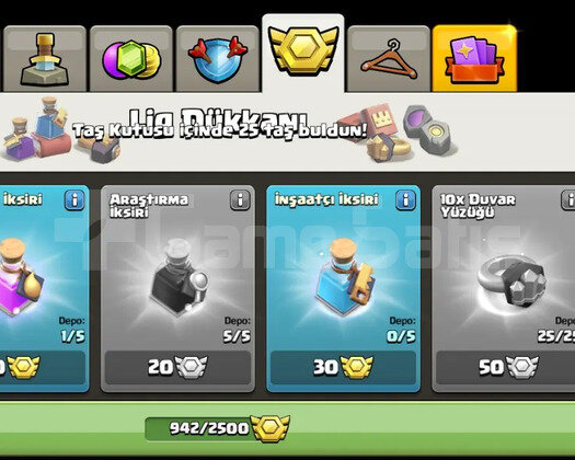 1000 LİG MADALYALİ TH10 MAX+MAX GEÇME TH11 KÖY