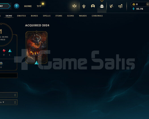EUW Gold 1 | 1 Kostüm - 25K Mö | LoL Hesap