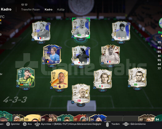 ÜST DÜZEY PC HESABI TOTY R9 -  TOTY KDB , RIBERY..