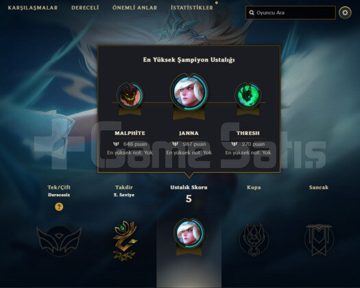 UNRANKED HESAP