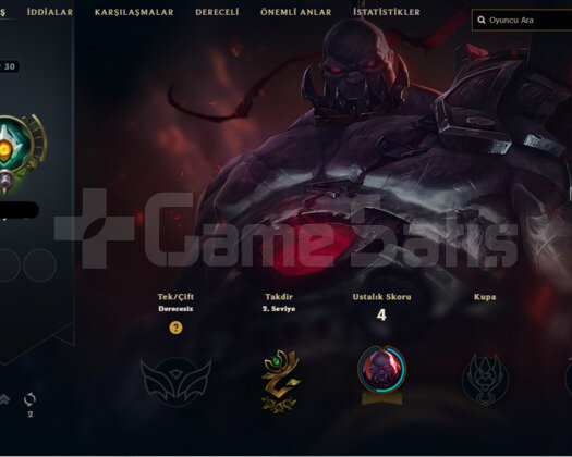 UNRANKED HESAP