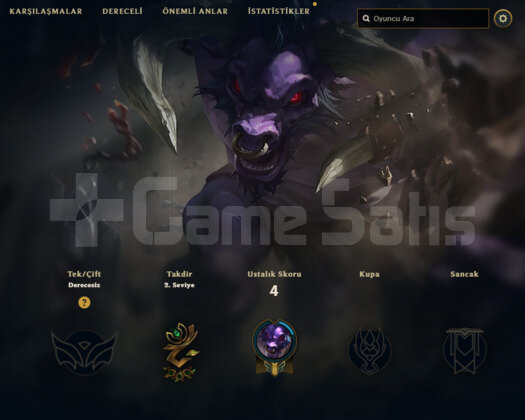 UNRANKED HESAP