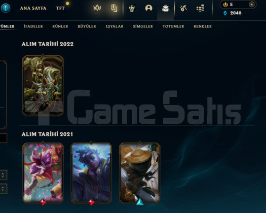 TR UNRANKED FRESH HESAP SMURF ACC +45 LP 4 KOSTÜM