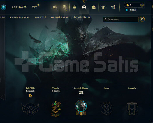 TR UNRANKED FRESH HESAP SMURF ACC +45 LP 4 KOSTÜM
